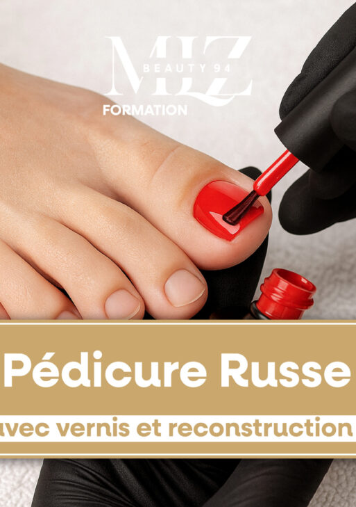 Pédicure Russe avec vernis et reconstruction (Présentiel)